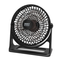 超频三(PCCOOLER)东风黑 USB桌面风扇 (支持USB充电宝/便携电风扇/360°旋转/面盖可拆卸)