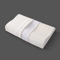 博洋家纺BEYOND出品 喜布诺天然乳胶枕芯 泰国乳胶枕头 成人枕 双面透气枕-白色（三代） 50*30*9/6cm