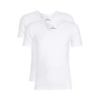 BODYWILD 宝迪威德 舒爽棉两件包男士纯棉U领短袖背心两件装ZBN12MH1 白色 170