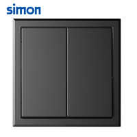西蒙(SIMON) 开关插座面板 E3系列 二开双控开关 86型面板 荧光灰色 301022-61