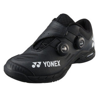 YONEX 尤尼克斯 专业比赛运动羽毛球鞋3D动力碳素双BOA包裹POWER CUSHION+ SHB-IFEX 黑色 43