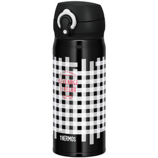 膳魔师（THERMOS）超轻不锈钢保温保冷杯JNL-403 BKG 黑色格子  400ml *3件