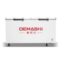 德玛仕 DEMASHI 710L双门商用卧式冰柜 大容量上翻门揭盖式雪糕瓜果冷藏平柜BD-780