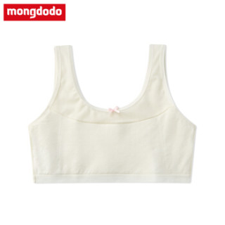 巴拉巴拉旗下梦多多mongdodo童装女童二阶段胸衣2019新款中大童胸衣75552190401本白150