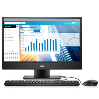 戴尔(DELL)Optiplex5260 21.5英寸商用一体机电脑 (i3-8100 4GB 500GB 集显 无线 Win10H 三年上门)