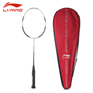 李宁(LI-NING)羽毛球拍单拍全碳素专业羽拍攻守兼备 UC3920 白红