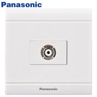 松下（ Panasonic） 开关插座面板 有线电视插座面板 单电视墙壁弱电插座 佳典纯系列86型 WMS301 白色