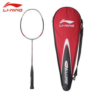 李宁（LI-NING）羽毛球拍单拍全碳素专业羽拍攻守兼备 CO11 碳红