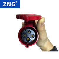 ZNG 16a4p工业连接器 三相四线4芯16a工业插座 电缆快速对接头 ZNG-2143