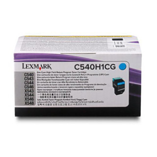 利盟（Lexmark）C540H1CG 高容量青色碳粉盒(适用C540n/X548de/dte X/C543/544dn X/C544/546dtn机型)