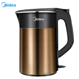 美的(Midea)电水壶热水壶电热水壶304不锈钢水壶双层全钢无缝开水壶烧水壶MK-SH17Easy309