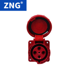 ZNG 4孔125a工业插座暗装 欧标三相四线125a4p防水插座ip67 ZNG-344