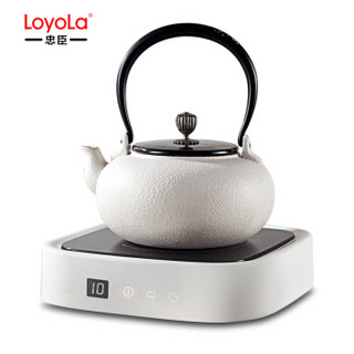 忠臣（loyola）电陶炉茶具煮茶器茶炉煮茶家用煎药热奶触控不挑壶时尚迷你电陶炉LC-S6A