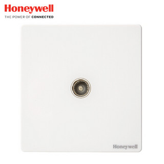 霍尼韦尔（honeywell）开关插座面板 一位电视插座 86型单联有线TV插座 境尚系列 白色