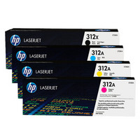 惠普（hp）LaserJetCF380A黑色硒鼓 312A（适用HP Color LaserJet MFP M476） 四色套装