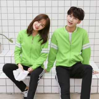 尚格帛 2019春季新品男女情侣款卫衣工作服定制印logo团队班服聚会卫衣外套 LLSC511GB 绿色 XXXL