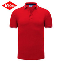 Lee Cooper    短袖POLO衫2019新款时尚休闲打底衫潮流百搭款 LZ-2758 大红 3XL