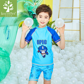 kk树 kocotree儿童防晒泳衣可爱男童连体速干泳衣卡通套装薄 KQ17646 擎天柱分体 110