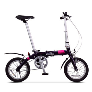 大行(DAHON)折叠自行车畅销款14寸超轻男女式迷你便携小轮单车BYA412 紫色