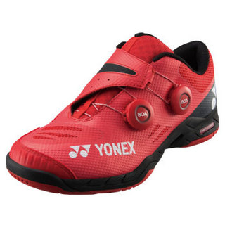 YONEX 尤尼克斯 专业比赛运动羽毛球鞋3D动力碳素双BOA包裹POWER CUSHION+ SHB-IFEX 红色 42