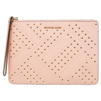 MICHAEL KORS 迈克·科尔斯 JET SET TRAVEL XL系列 女包皮质粉色手拿包 35F8GTVW4L PASTEL PINK