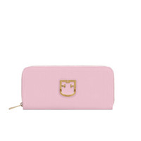 FURLA 芙拉 SS19 MAIN 女士 粉色 牛皮革 BELVEDERE系列 XL号 LOGO拉链长款钱包钱夹1014274