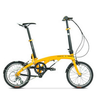 大行（DAHON）16寸3速纵向折叠自行车超轻外变速单车EEZZ JAA634 橙色（厂家发货）