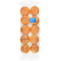 嘉顿/Garden 芝麻汉堡面包胚 54g*10/袋（2袋起售） 餐饮类面包 烘焙原料 *2件