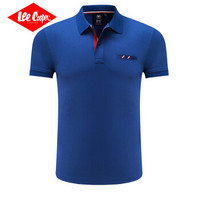 Lee Cooper    短袖POLO衫2019新品商务休闲青年潮流纯色翻领修身百搭款 LZ-8896 宝蓝 3XL