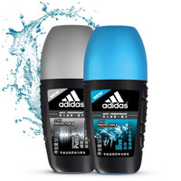 adidas 阿迪达斯 男士走珠香体液套装(冰点50ml+激情50ml)