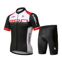 迈森兰MYSENLAN 骑行服套装 男子短袖套装夏 自行车山地车公路车骑行衣服速干透气 悍将 黑 S