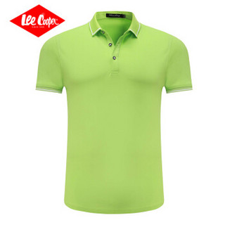 Lee Cooper    短袖POLO衫2019潮流百搭时尚休闲翻领款修身款  LZ-6016 果绿 4XL