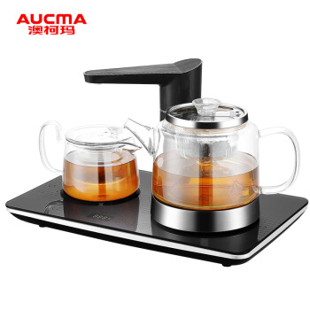 澳柯玛（AUCMA）自动旋转免开盖上水电热水壶 玻璃烧水壶 自动续水保温煮茶调温电茶壶ADK-1350T6