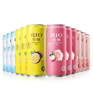 锐澳（RIO）洋酒 预调鸡尾酒 3度微醺混合口味 330ml*12罐（4种口味）