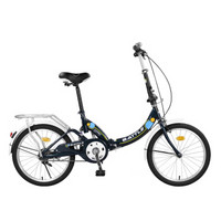 邦德·富士达 BATTLE 20寸自行车男女单车 正新轮胎/铝合金车圈 代步通勤车 E280 绿黄色