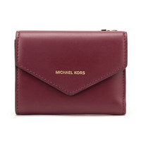 MICHAEL KORS 迈克·科尔斯 BLAKELY系列 钱包 皮革女士短款钱包钱夹 32S8GZLD5L OXBLOOD  深酒红色