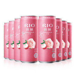 锐澳（RIO）洋酒 预调 鸡尾酒 果酒 微醺系列 3度 玫瑰荔枝味 330ml*8罐 *2件