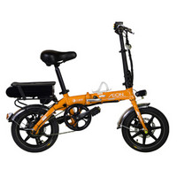 台派（TOIPO）48V12A电动自行车折叠电动滑板车锂电池电动车助力车成人电瓶车代驾单车橙色惠业款