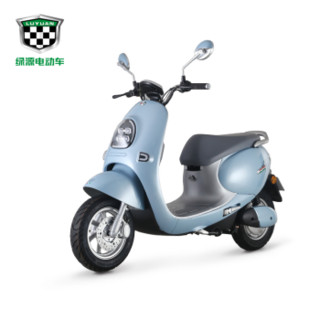 绿源（Luyuan）电动轻便摩托车 电瓶车 新品60V 成人男女 MQQ5 型号LY800DQT雾兰