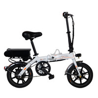 台派（TOIPO）48V12A电动自行车折叠电动滑板车锂电池电动车助力车成人电瓶车代驾单车白色惠业款