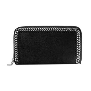 Stella McCartney 女士黑色Falabella 环绕式拉链钱夹 434750W91321000