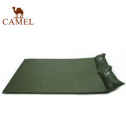 CAMEL 骆驼 户外带枕双人自动充气垫 春游野营双人防潮垫帐篷睡垫 A8W05001 军绿