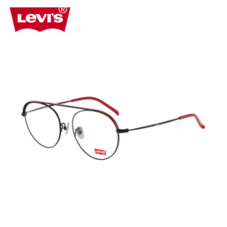 商品李维斯levis眼镜框时尚大框近视眼镜男女款超轻黑色镜框光学镜架