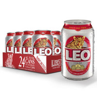 LEO豹王啤酒 泰国原装进口330ml*24听装 整箱装