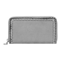 Stella McCartney 女士灰色Falabella 环绕式拉链钱夹 434750W91321220