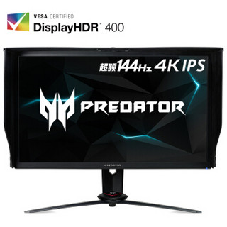 宏碁（Acer）掠夺者XB273K P 27英寸4K高分IPS 144Hz G-Sync HDR400 90IP3专业电竞(带遮光罩)畅玩吃鸡