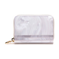 MICHAEL KORS 迈克·科尔斯 MK零钱包 BARBARA系列纯白色塑料女士卡包零钱包 32H8GB8Z1P OPTIC WHITE *6件