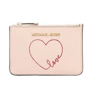 MICHAEL KORS 迈克·科尔斯 GIFTABLES系列 女包粉色皮质女士卡包钥匙包 35S9GGFP1L BALLET
