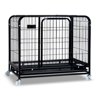 兴达万宠 狗笼  小型犬方管     长61cm*宽44cm*高55cm黑色