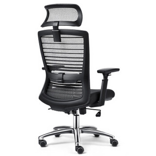 联丰 （LIANFENG）电脑椅 家用办公椅子人体工学电竞休闲转椅DS-202C 黑色